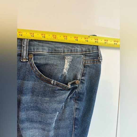 Torrid Jeans Ankle Skinny Destruction Size 18 Distressed EUC 0411 - Picture 10 of 13